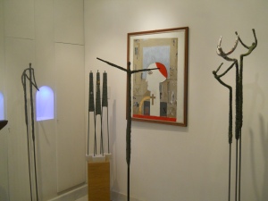 Interno galleria  LA VETRINA Trieste 2013 opere di Domenico Scolaro